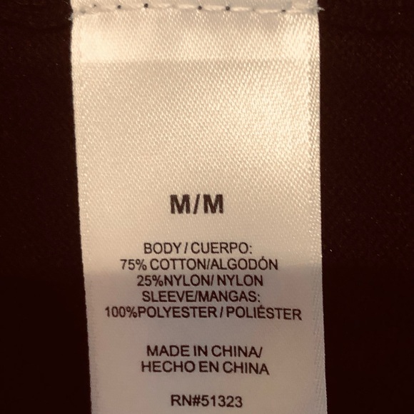 NWT VINCE CAMUTO blk sweater sz M Semi sheer Swiss dot sleeves Mock neck - Picture 5 of 8